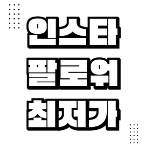 [초특가] 인스타 팔로워 좋아요 조회수 늘리기 [유튜브/네이버/카카오] 등 가능 ^-^ 이미지