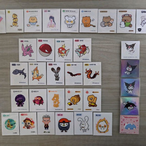 띠부실(띠부실) 판매 (앙꼬, 와다다곰, 포켓몬 등) 이미지