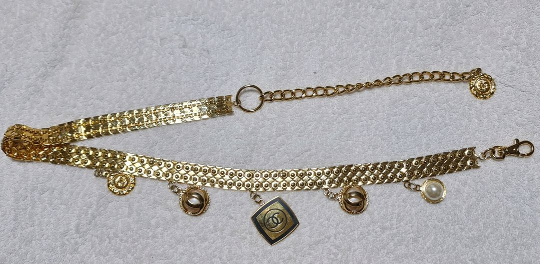 샤넬 금장 체인 벨트 정품 무료배송 이미지