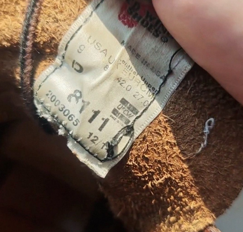 레드윙 8111 부츠 9d 이미지