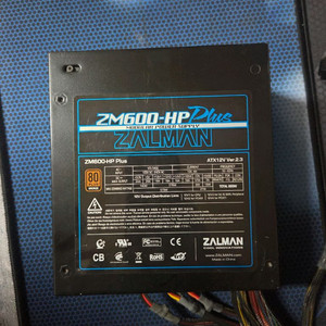 잘만 600w 모듈 브론즈인증 정격 파워서플라이 이미지