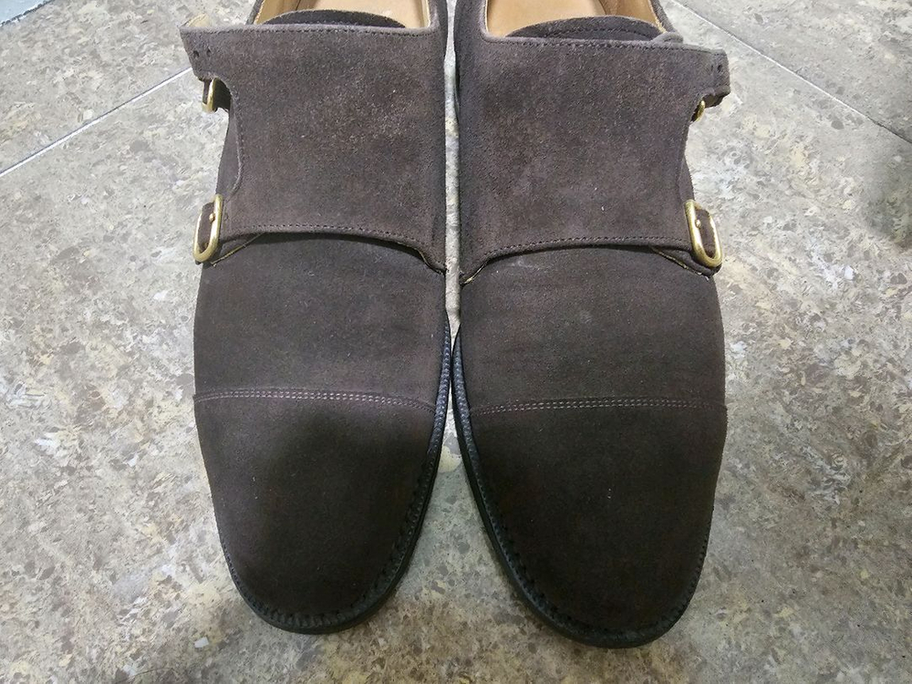 처치스 COWES 다크브라운 스웨이드 더블몽크 UK6.5F 이미지