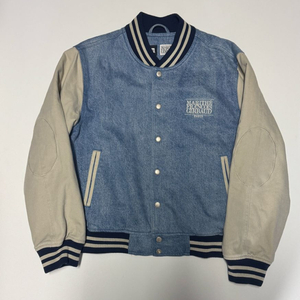 공용!! 마리떼 프랑소와 저버 x 뉴에라 데님 바시티 자켓 M 이미지