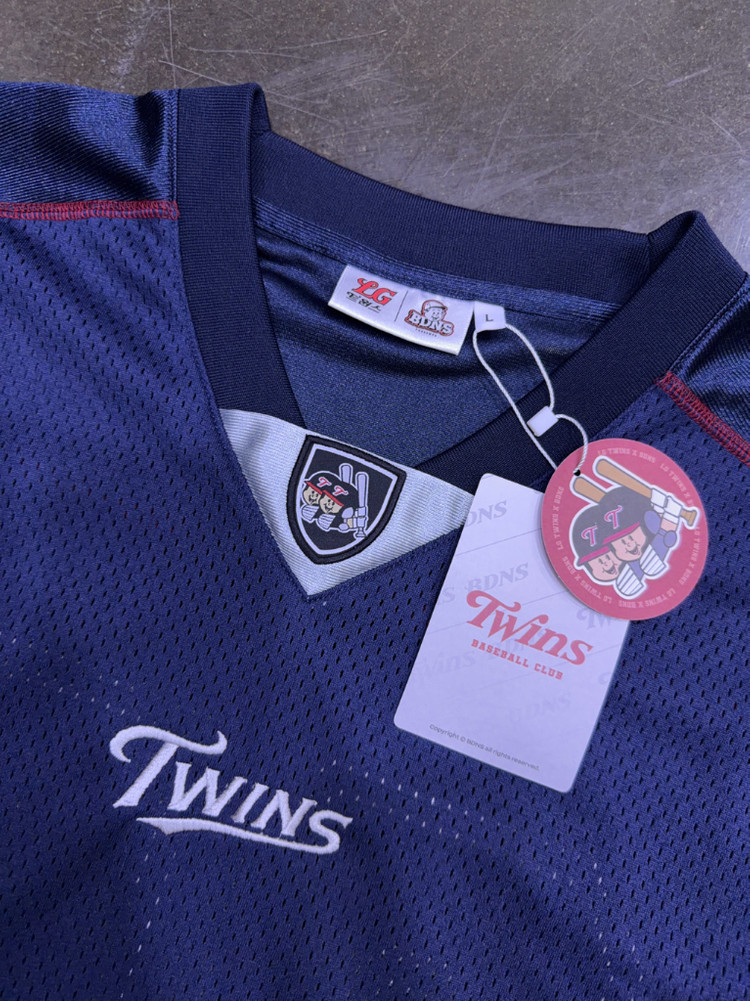 LG 엘지 트윈스 x 빠더너스 메쉬 져지 티셔츠 유니폼 네이비 L 이미지