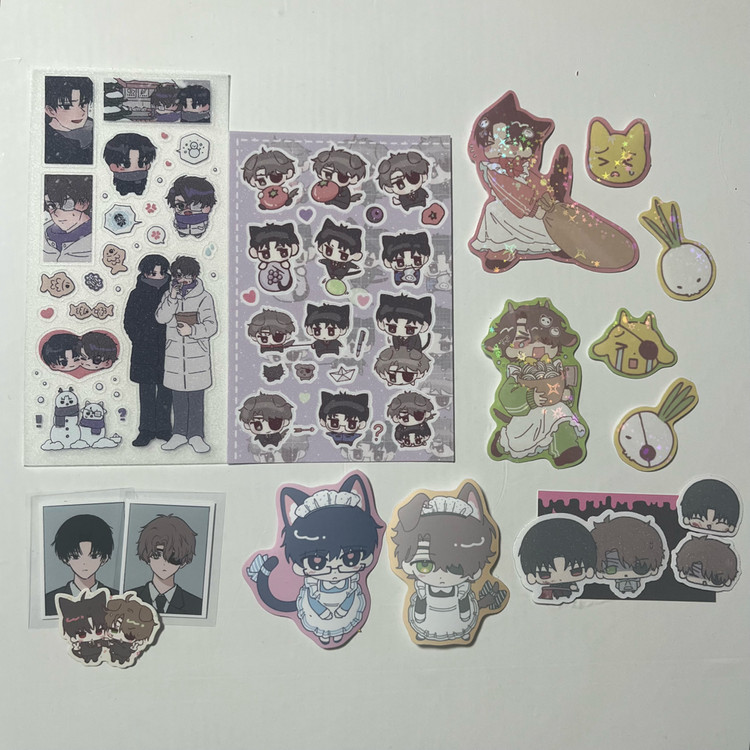 괴담출근 김솔음 백사헌 솔음사헌 스티커 통판 일괄 양도 || 괴출 솔샇 공백님 32님 괴다님 이미지