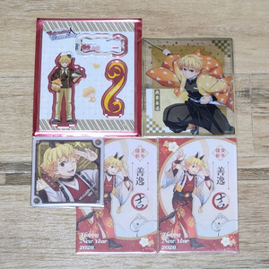 귀멸의 칼날 아가츠마 젠이츠 아크릴 스탠드 피규어 굿즈 일괄 이미지