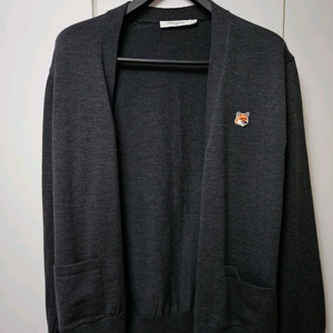 메종키츠네 차콜 가디건 xl 새상품 이미지