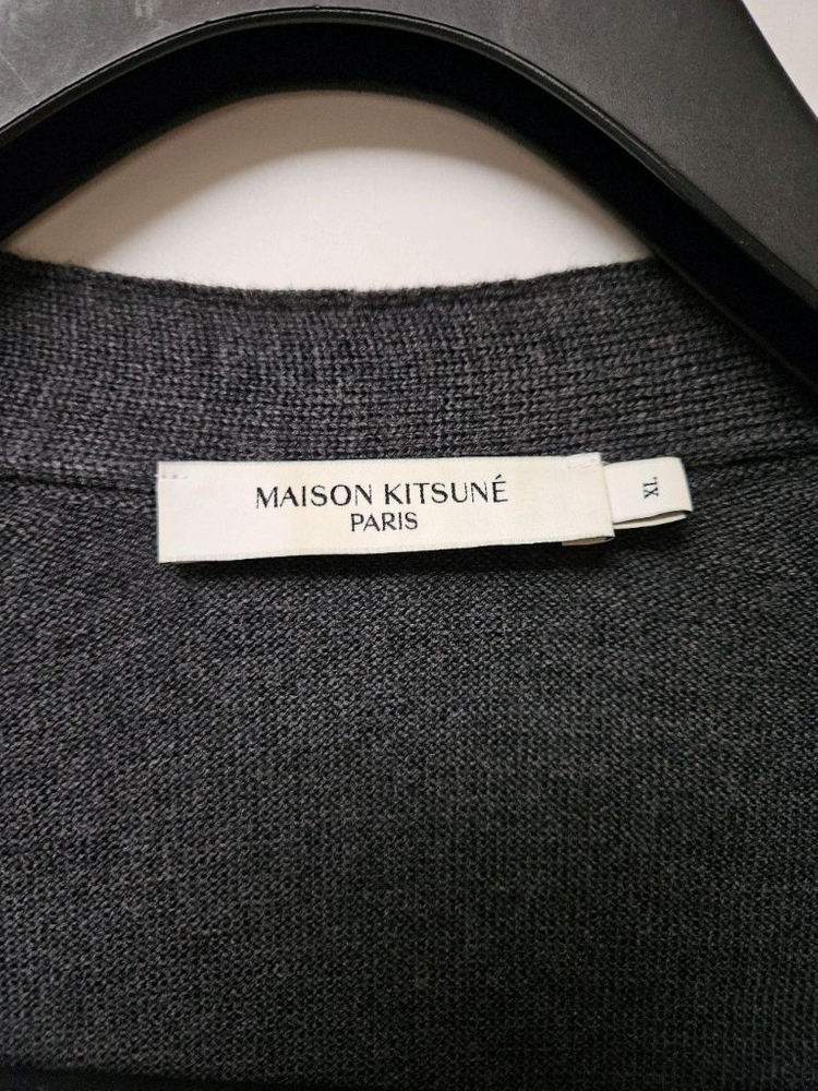 메종키츠네 차콜 가디건 xl 새상품 이미지