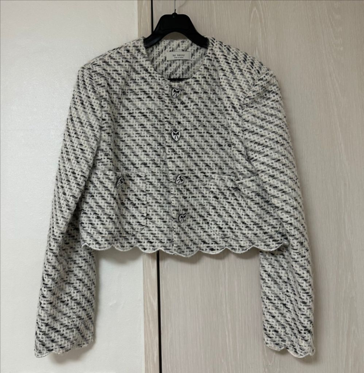 바이씨니 제작 솜솜트위드자켓 블랙 이미지