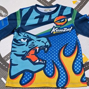 겐조 키즈 파란색 긴팔 티셔츠 이미지