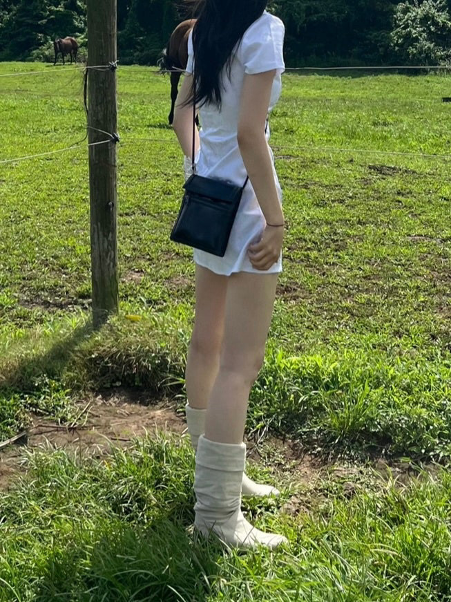 [free] wsc 아카이브 자카드 셔츠 원피스 치파오 화이트 이미지