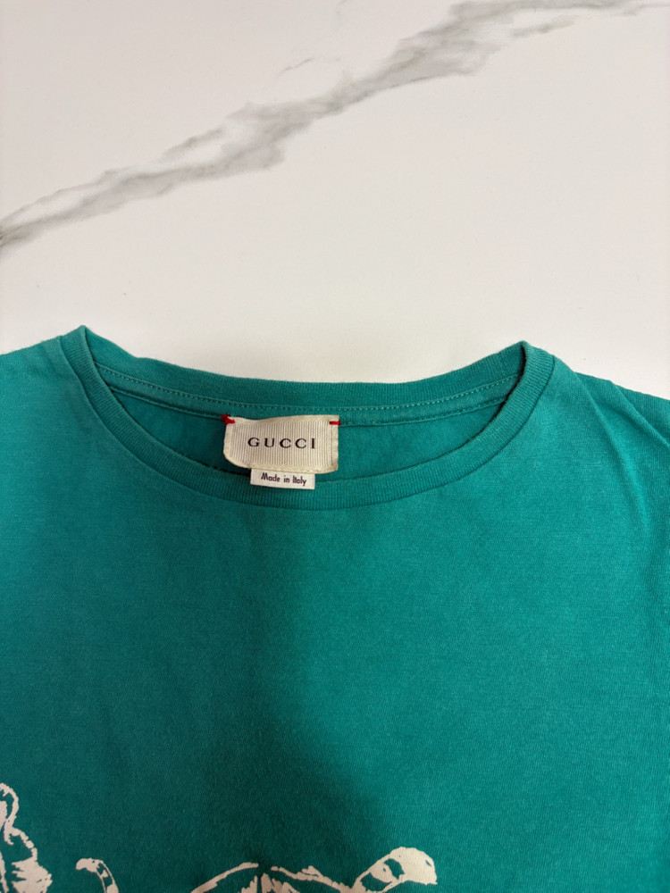 구찌 키즈 타이거 프린트 반팔티 이미지