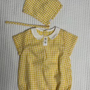 밍크뮤 여름 아기 바디수트 12M (&모자) 이미지