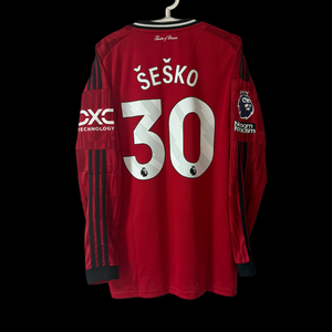 [국내XL] 25/26 맨유 홈 긴팔 세슈코 유니폼 이미지