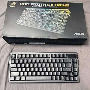 (박풀S급) 정발 ASUS ROG AZOTH EXTREME 유무선 커스텀 기계식 키보드 (8000Hz/풀알루) 이미지