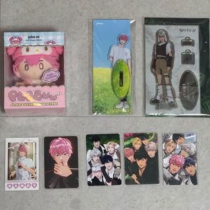 (일괄)플레이브 공식 플뿌 밤비 채봉구 인형 체키풍 MARCH APRIL 애니메이트 칼리고 포카 W4L 아크릴 이미지