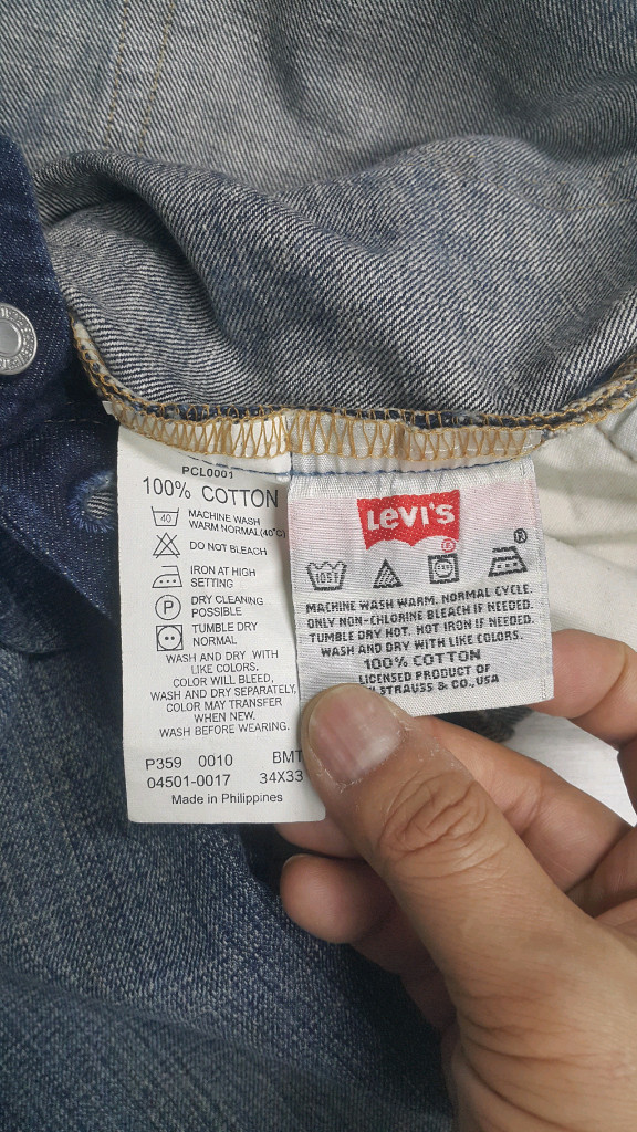 리바이스진501(해외판) S.F 34인치(No.51)정품! 드라이완료! 이미지