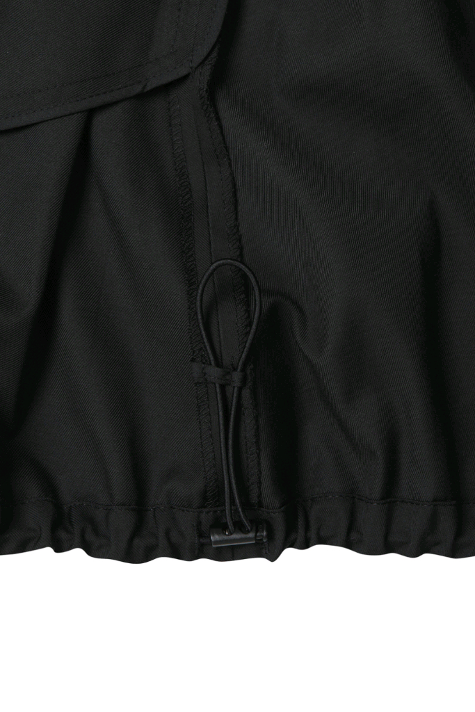 새상품) 럭키마르쉐 스트링 벌룬 미니 스커트 치마 블랙 이미지