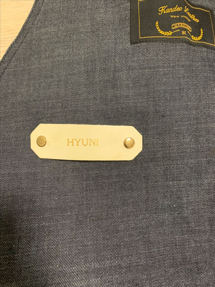 칸데오레더 공방 미용실 카페 미용사 바리스타 앞치마판매 이미지