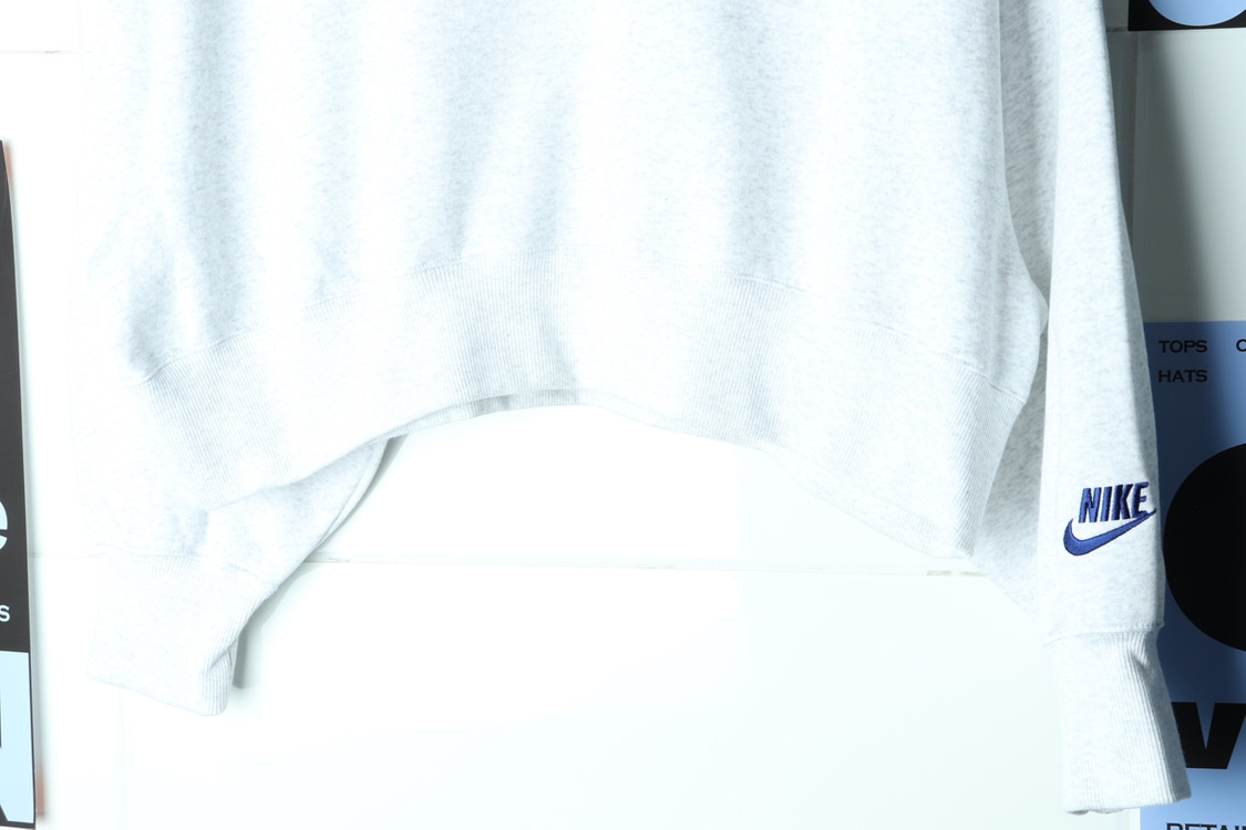 W(L) 나이키 맨투맨 티셔츠 크롭 멜란지 올드스쿨 이미지