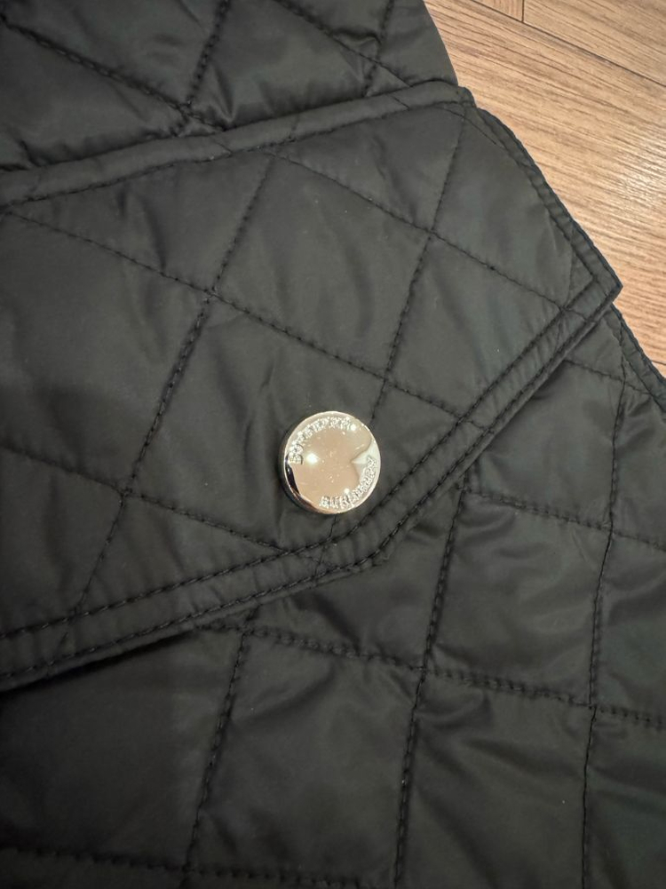 버버리 키즈 퀼팅 후드자켓 14Y 164cm 블랙 이미지