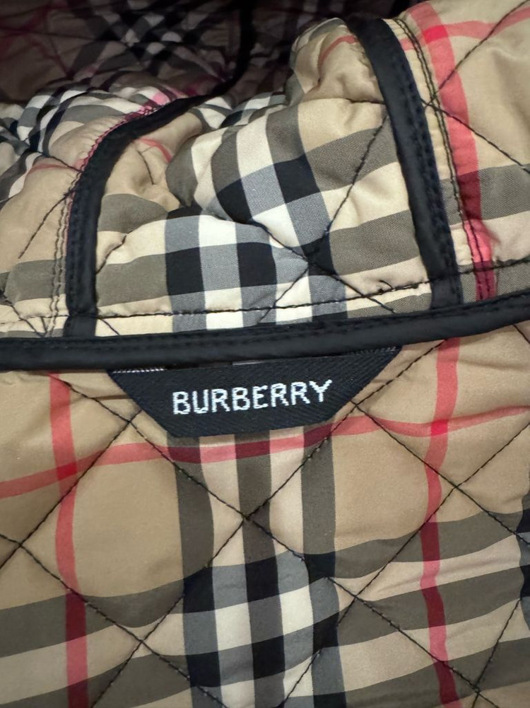 버버리 키즈 퀼팅 후드자켓 14Y 164cm 블랙 이미지