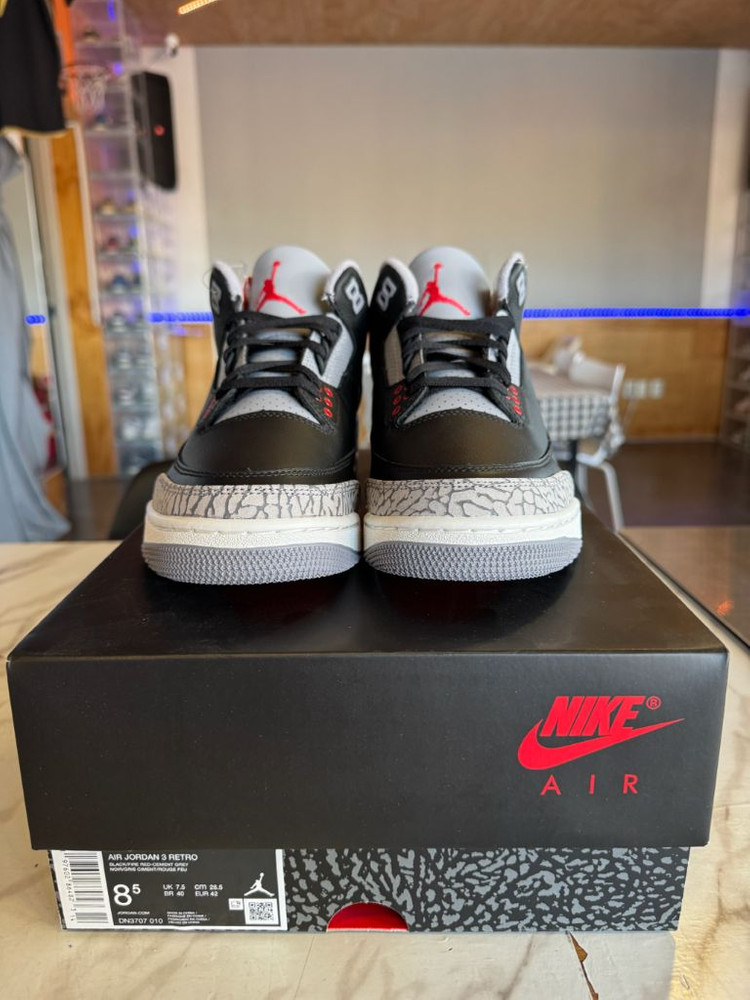 (정품,새제품) 조던 3 레트로 블랙 시멘트(2024) 265 팝니다 이미지