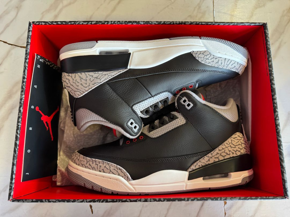 (정품,새제품) 조던 3 레트로 블랙 시멘트(2024) 265 팝니다 이미지