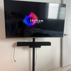 더함 43인치 이동식 티비팝니다 삼성 사운드바포함 이미지