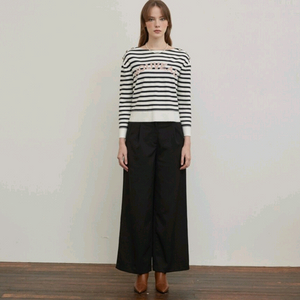 나이스클랍 스트라이프 자카드 니트 탑 프리사이즈 이미지