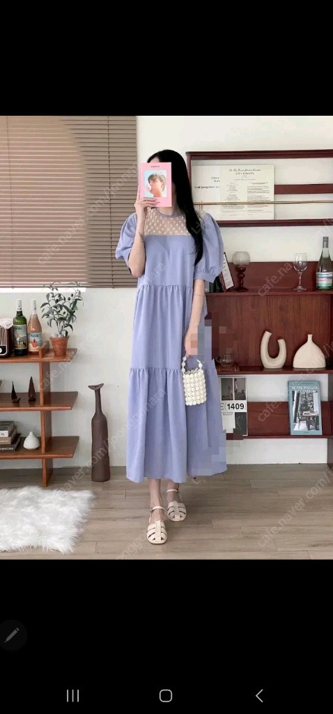 (새상품)에보원피스,라모다,레이디레이디,진주시스루원피스,빅사이즈원피스 이미지