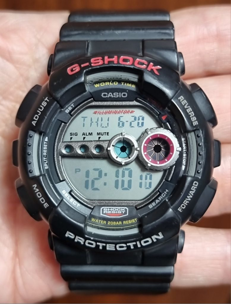 지샥 G-SHOCK 군용 GA-100-1A RED EYE 시계 남여공용 이미지