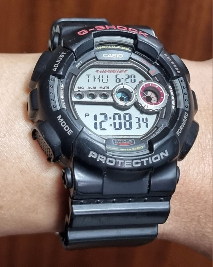 지샥 G-SHOCK 군용 GA-100-1A RED EYE 시계 남여공용 이미지