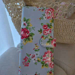 플라워 카드지갑 레트로 이미지