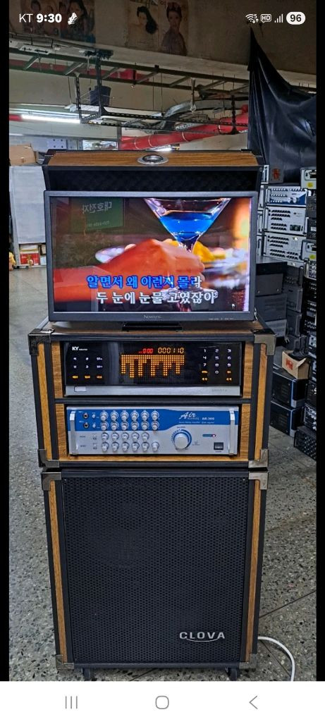 금영 노래방반주기 이동식세트 판매합니다 이미지