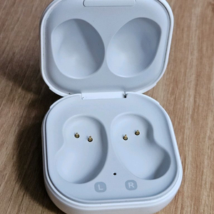 갤럭시 버즈라이브 화이트 충전본체 이미지