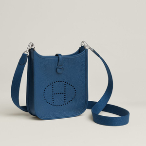 미사용 에르메스 에블린 16 미니 블루타이 은장 이미지