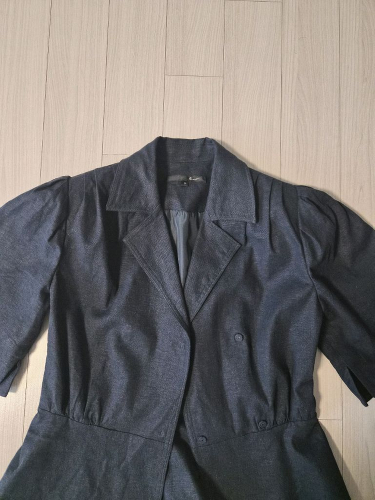 [지컷/g-cut] 린넨 혼방 퍼프 슬리브 페플럼 자켓 (55) 이미지