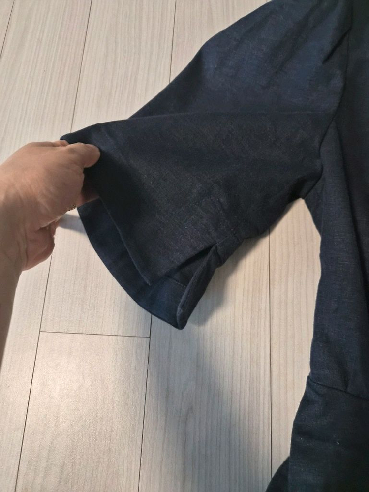 [지컷/g-cut] 린넨 혼방 퍼프 슬리브 페플럼 자켓 (55) 이미지