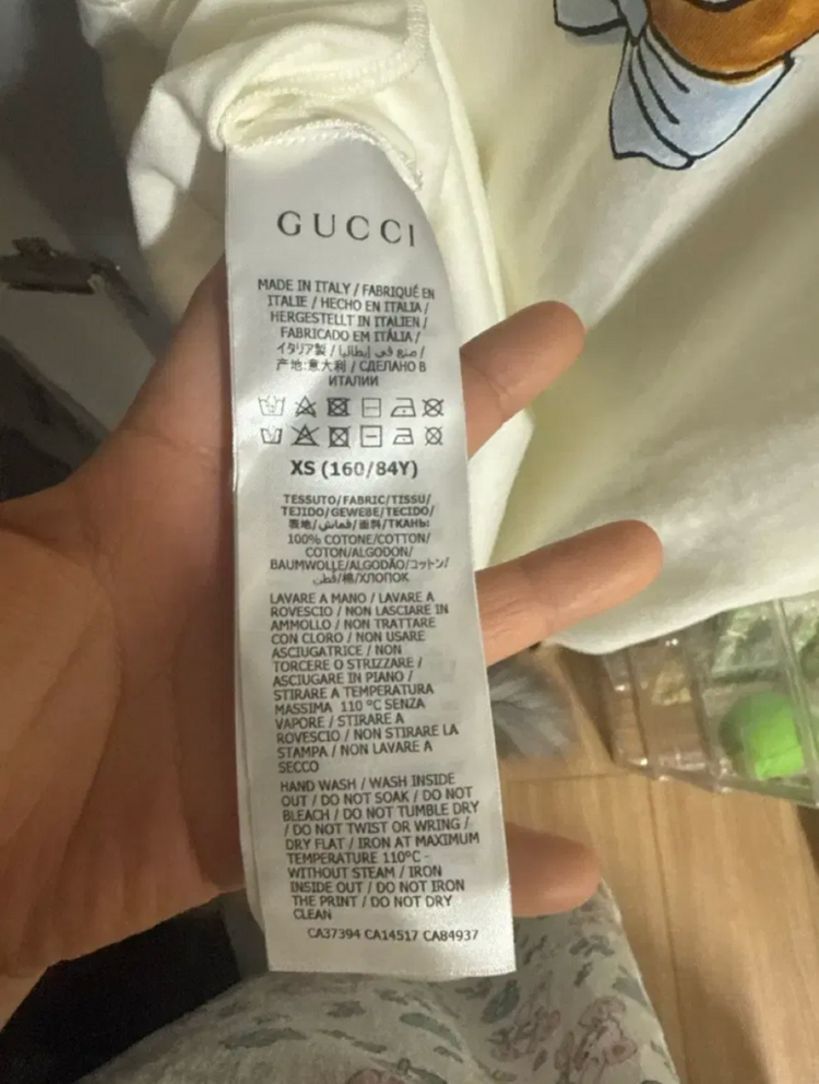 구찌x카이 반팔 xs 이미지