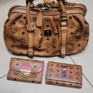 MCM 비세토스 주름 보스턴백 이미지