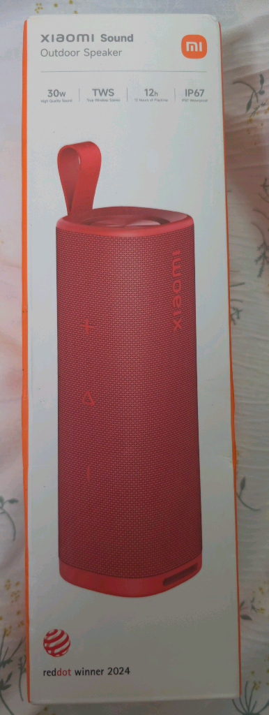 샤오미 사운드 아웃도어 30w 휴대용 블루투스 미개봉 스피커 레드 이미지