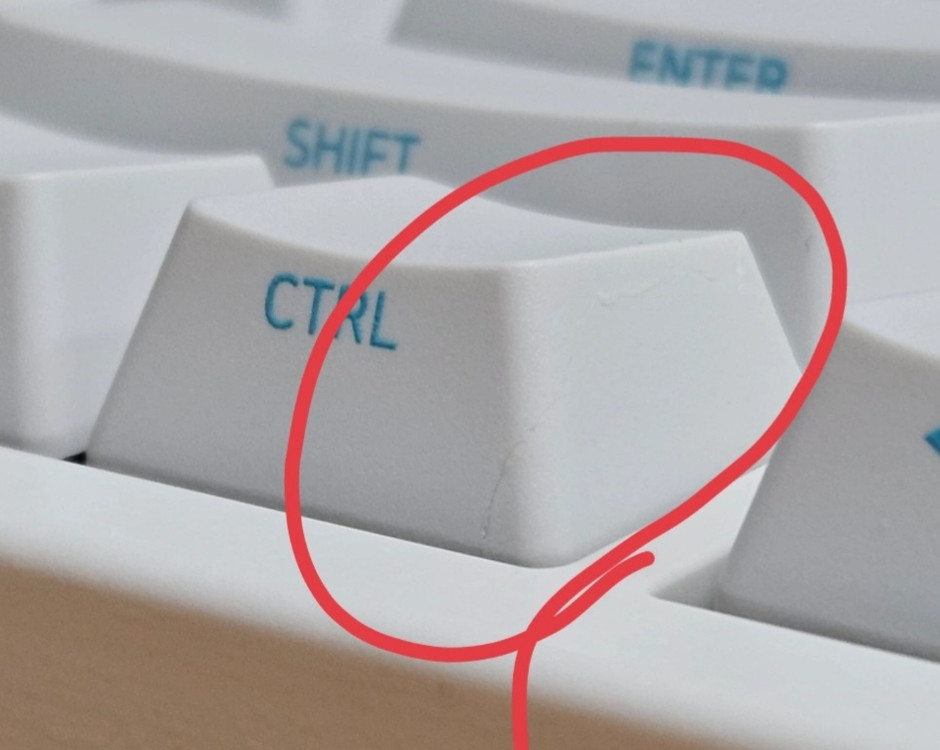 UCKY ZERO 더키제로 3087 화이트 갈축 키보드 팜(광명) 이미지