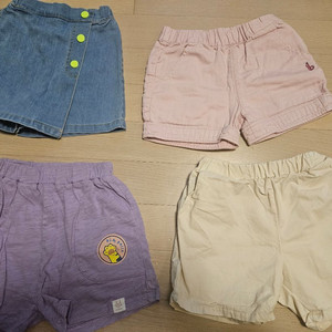 유아옷 여아옷 여아 여름 바지 100-110 7벌 일괄 이미지