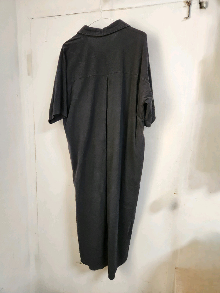 빅사이즈 ARA 검정색 셔츠형 롱 원피스99 이미지