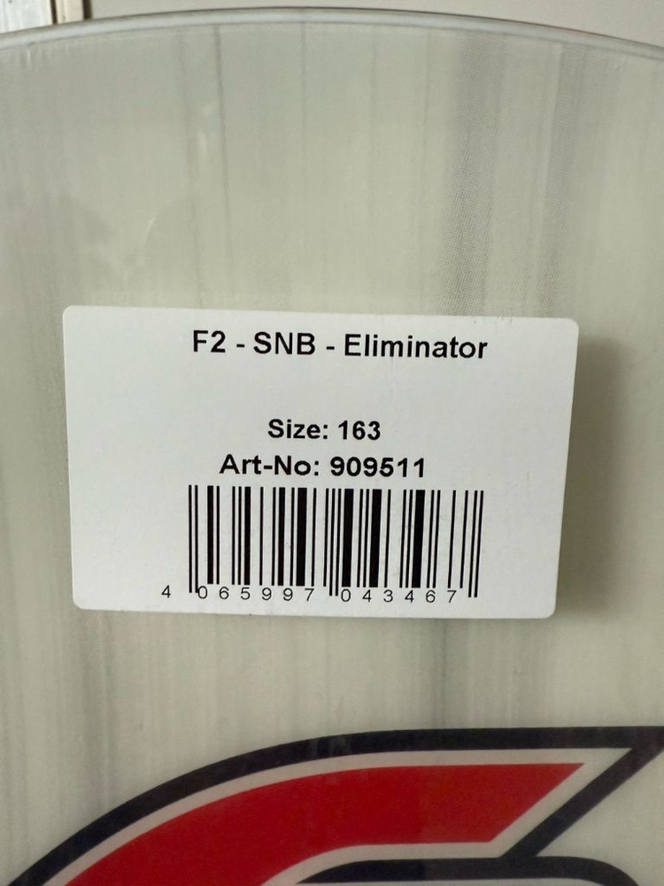 스노우보드 데크 F2 Eliminator 163 25/26 새상품 이미지