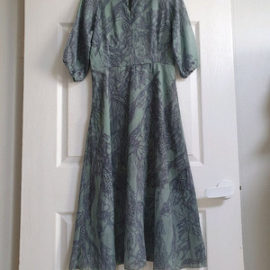 (택있는 새상품)쉬폰 롱원피스 55~66 이미지