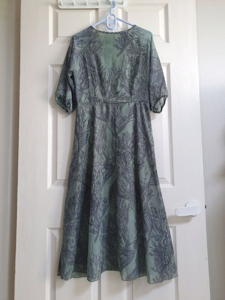 (택있는 새상품)쉬폰 롱원피스 55~66 이미지