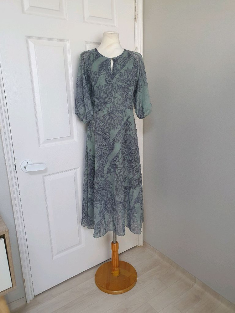 (택있는 새상품)쉬폰 롱원피스 55~66 이미지