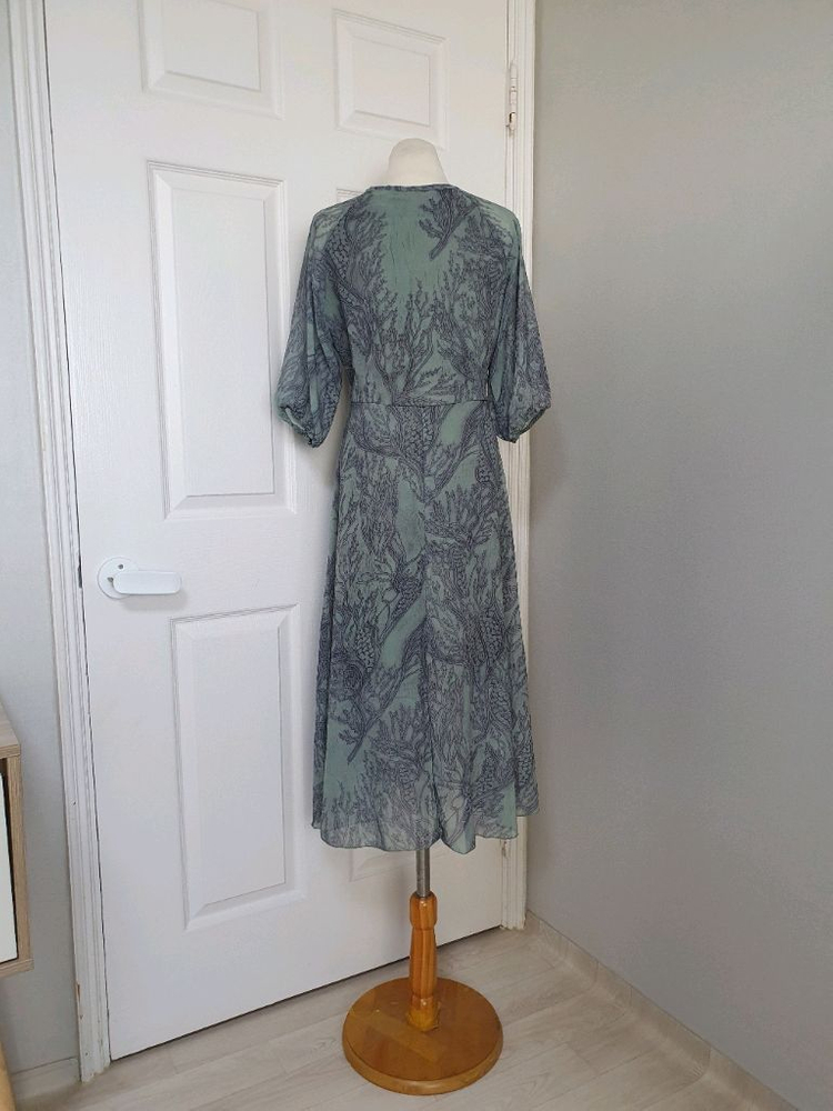 (택있는 새상품)쉬폰 롱원피스 55~66 이미지